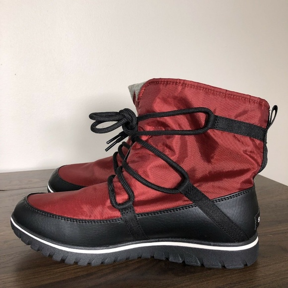 New Sorel Cozy Explorer Boot Red Element 6 7 8 10 - Picture 3 of 7